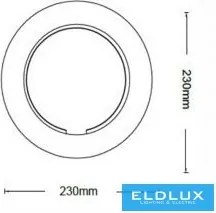 UNIVERSO fali lámpa LED 15w 1200lm CCT IP20 ∅230x40mm fehér