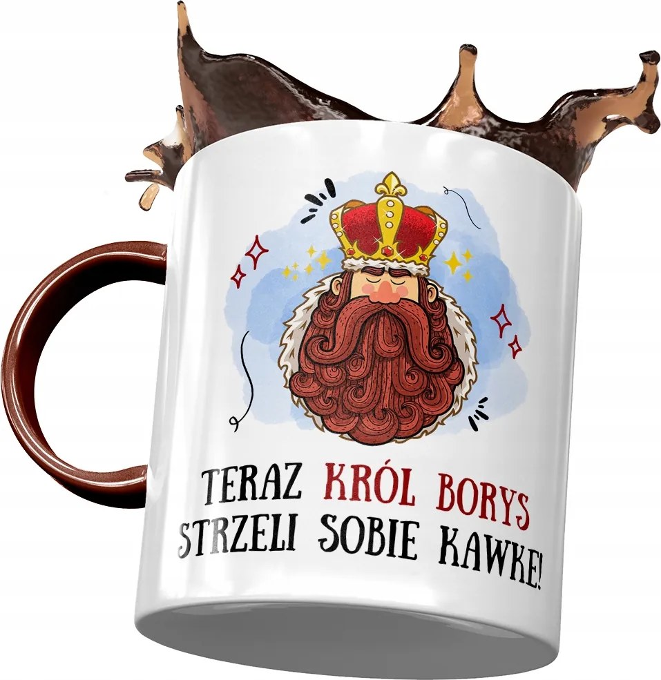 Bordó Bögre Borisz Férj Kolléga Ajándék Nyomtatott Fotóval