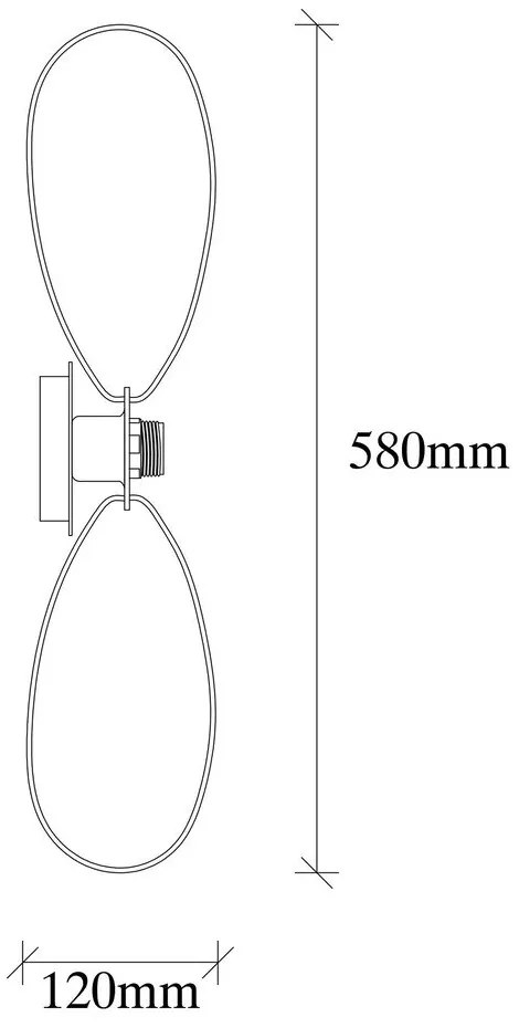 Fekete fali lámpa Hemdem – Opviq lights