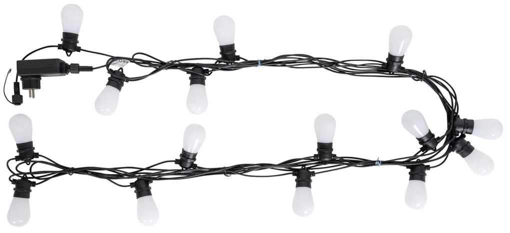 Okos LED fényfüzér 15 méter 15 lámpa opál RGBW IP44 - Chill