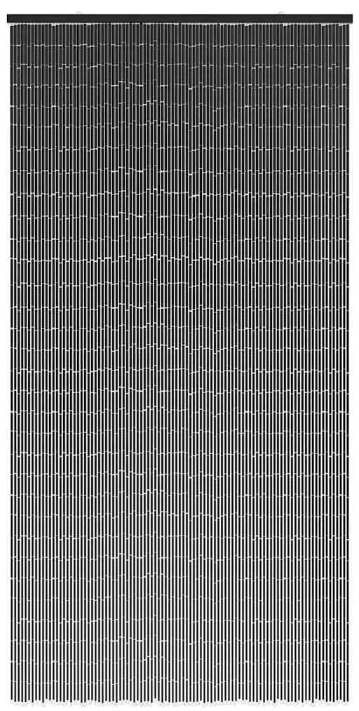 rovaros ajtófüggöny Sötétszürke 90x220 cm bambusz