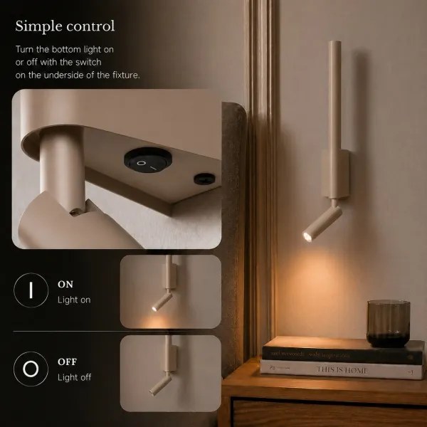 Brilagi - LED fali spotlámpa VIXON LED/3W/230V + LED/5W bézs CRI 90