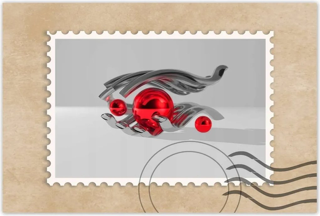 Poszterek 120x80 Piros gömbök a kézben