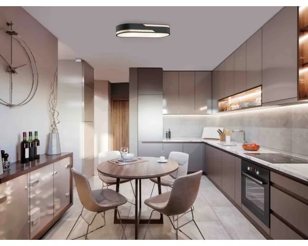 Argon 0904 - Mennyezeti lámpa TONI 2xE27/15W/230V fekete/arany