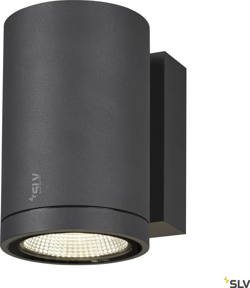 SLV 1003423 ENOLA ROUND Modern Kültéri Fali Lámpa Antracit, Átlátszó LED IP65