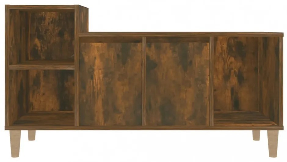 füstös tölgy színű szerelt fa TV-szekrény 100x35x55 cm