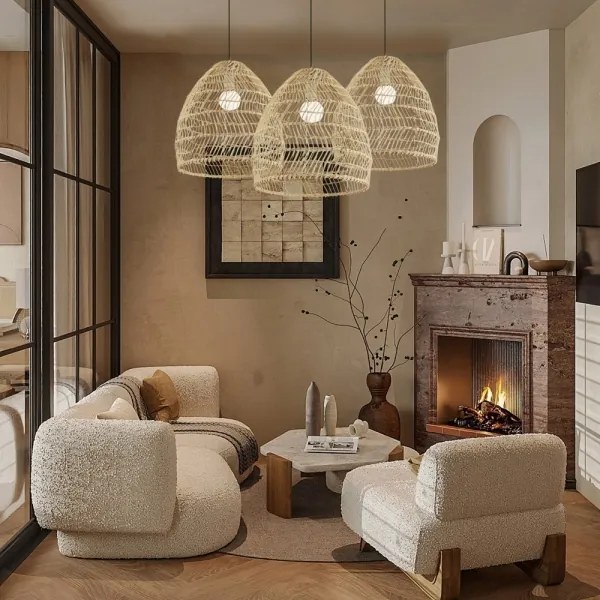 Immax 08260L - BOHO DELICADO kábeles függőlámpa 1xE27/40W/230V, átmérő 38 cm