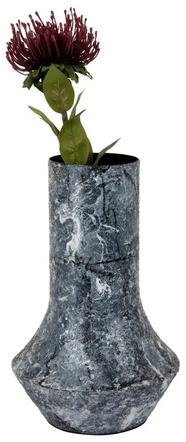 Fekete váza (magasság 31 cm) Mosaic Marble – PT LIVING