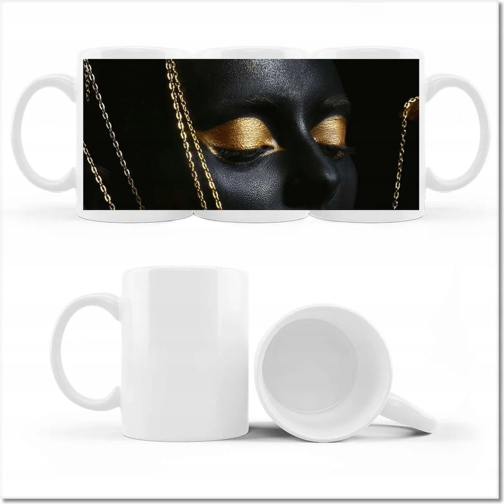 Fotó bögre Arannyal bevont fej