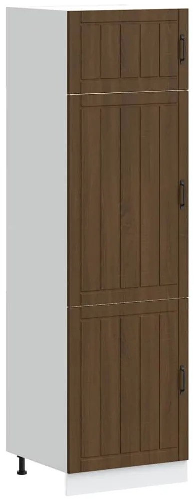 vidaXL Lucca barna tölgy színű szerelt fa konyhaszekrény