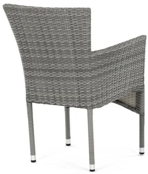 Szürke Polyrattan Kerti Szék, Fém Vázzal. AZC-S2118 GREY