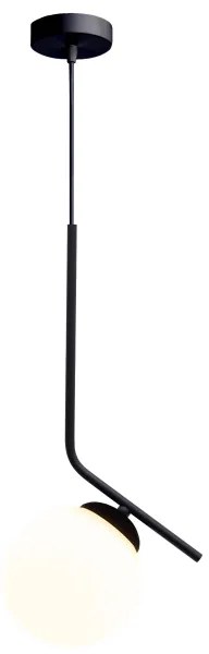 Csillár zsinóron FIRA 1xE27/60W/230V fekete