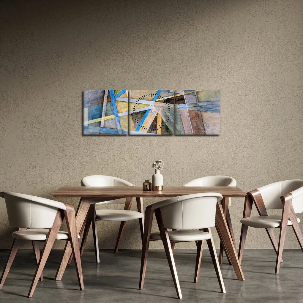Kép - Absztrakció (órával) (90x30 cm)
