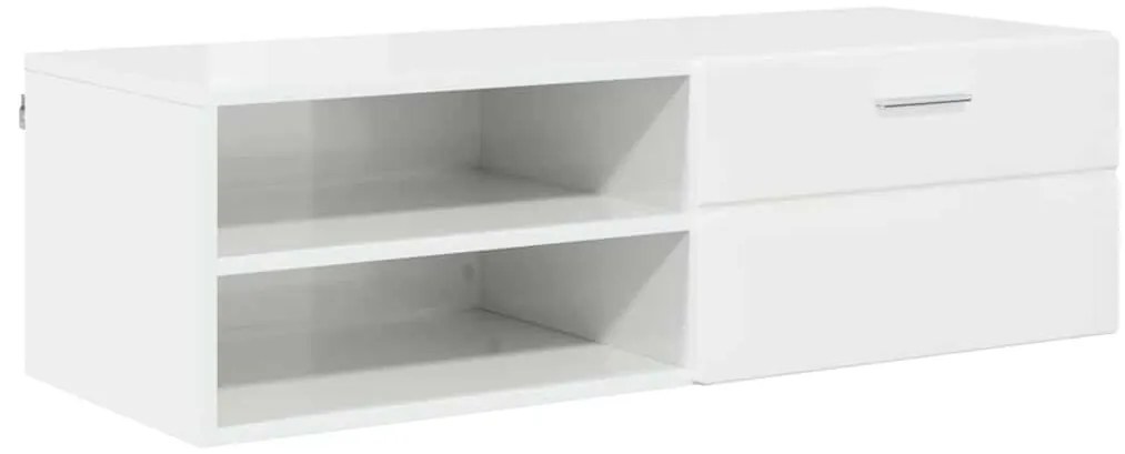 TV szekrény fiókkal Beton szürke 100.5 x 39 x 30 cm Faanyag