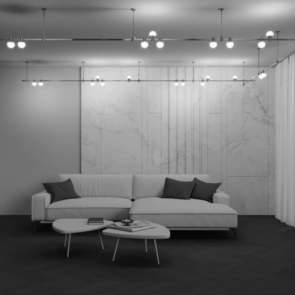 TR149-1-5W2.7K-BS-DE Luna Alumínium Sín lámpafej Sárgaréz Színű LED 5 W 2700 Kelvin 250 Lumen IP20