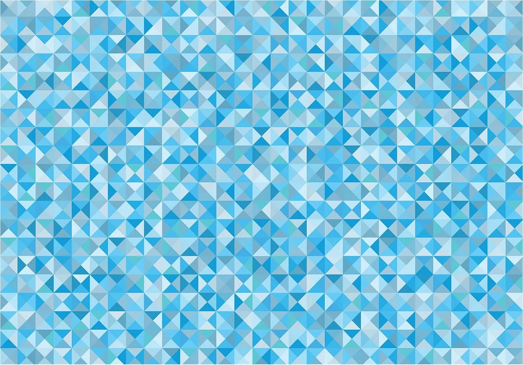 Fotótapéta Kék háromszögek Absztrakt Geometriai stílus 368x280 +ragasztó