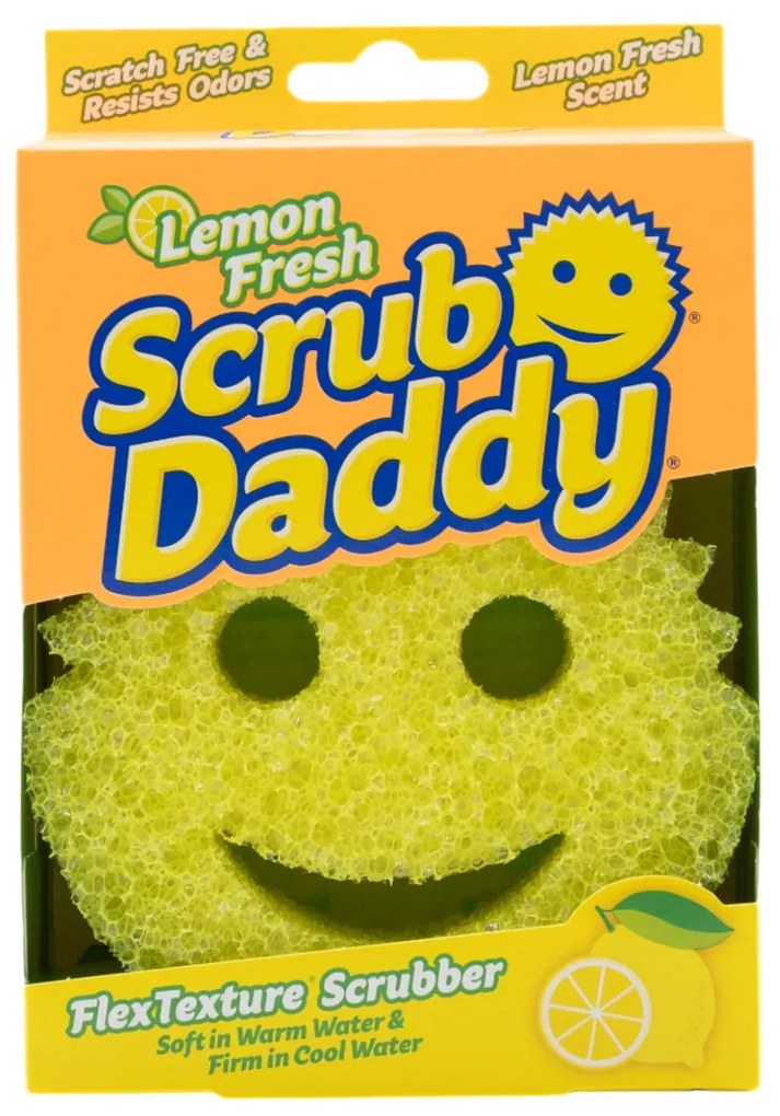 Scrub Daddy Fresh Lemon szivacs, sárga