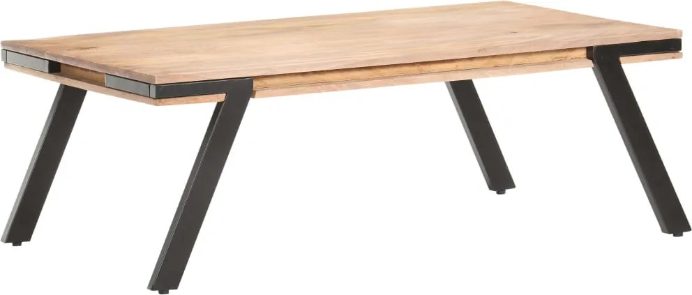 vidaXL tömör mangófa dohányzóasztal 114 x 65 x 40 cm