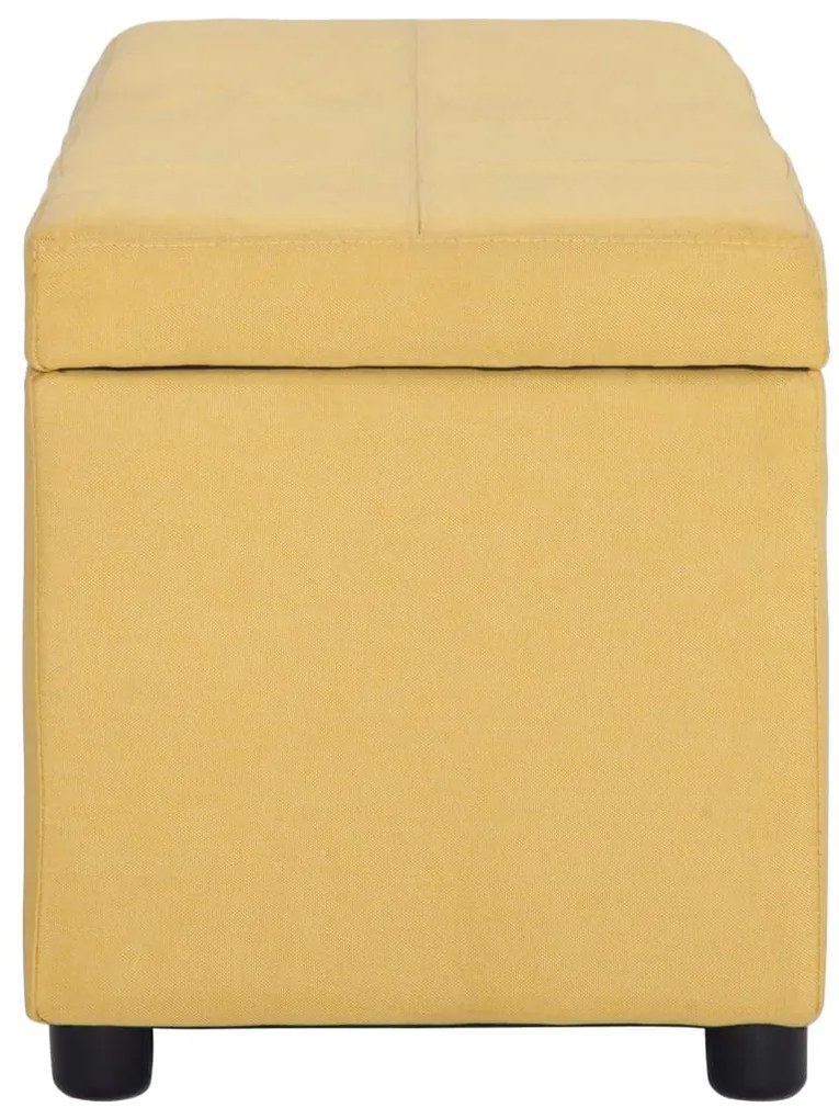 sárga poliészter pad tárolórekesszel 116 cm