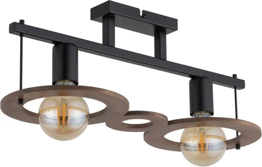 SIGMA LIGHTING 32487 COFFE Loft Mennyezeti Lámpa Barna, Fekete E27 IP20