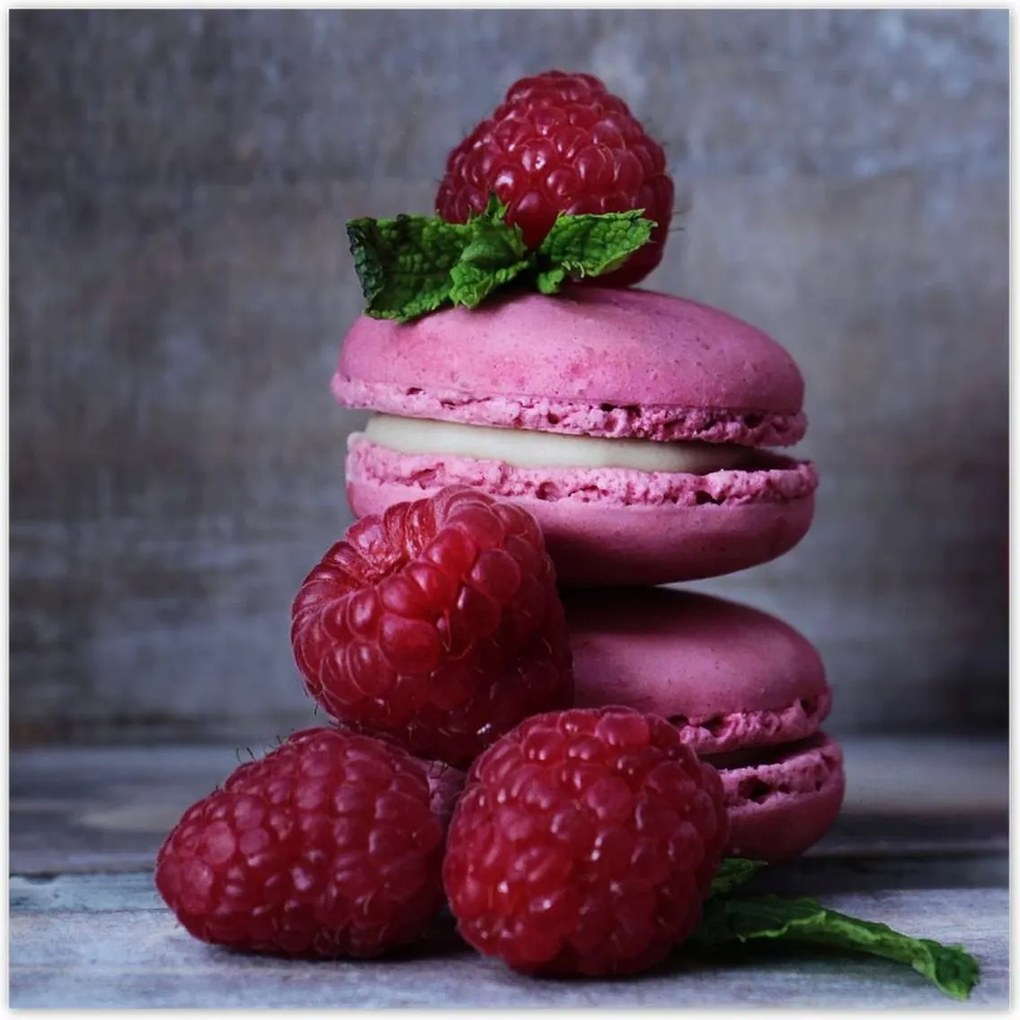 Poszterek 100x100 Málnás kekszek