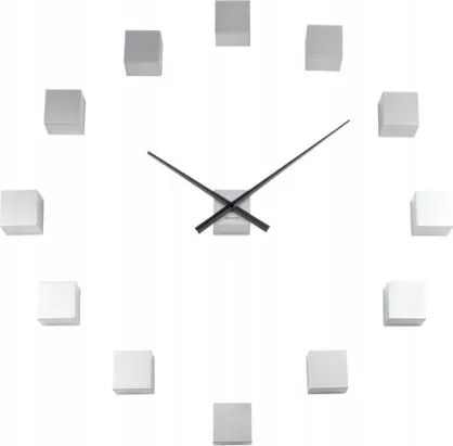 Ezüst moduláris falióra falra ragasztható nappali Diy Cubic