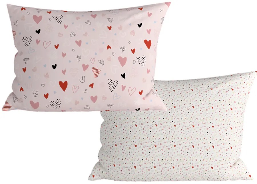 Szett 2 db LOVITA díszpárnahuzat 40x60 cm, rózsaszín
