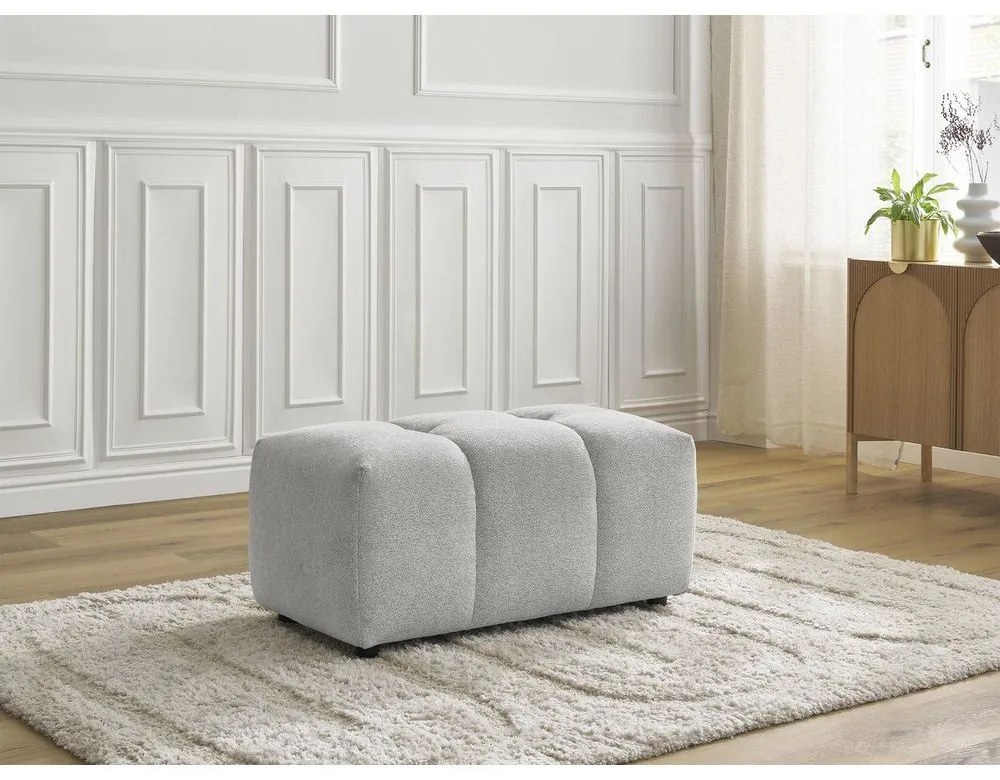 Világosszürke zsenília lábtartó Roxelane – Bobochic Paris