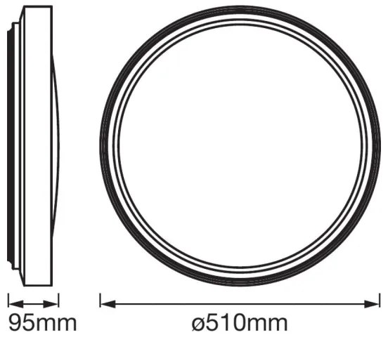 Ledvance - LED Mennyezeti lámpa érzékelős PLATE LED/32W/230V 3000K