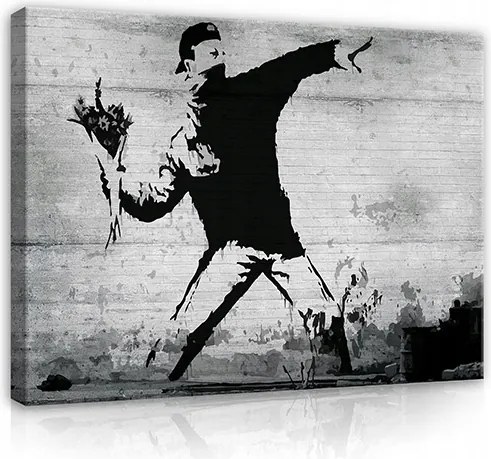 Vászonkép nappali falra Banksy Nagy 120x80