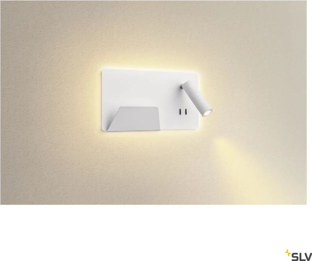 SLV SOMNILA 1003457 Fali lámpa 1x15W/LED 3000K 770LM