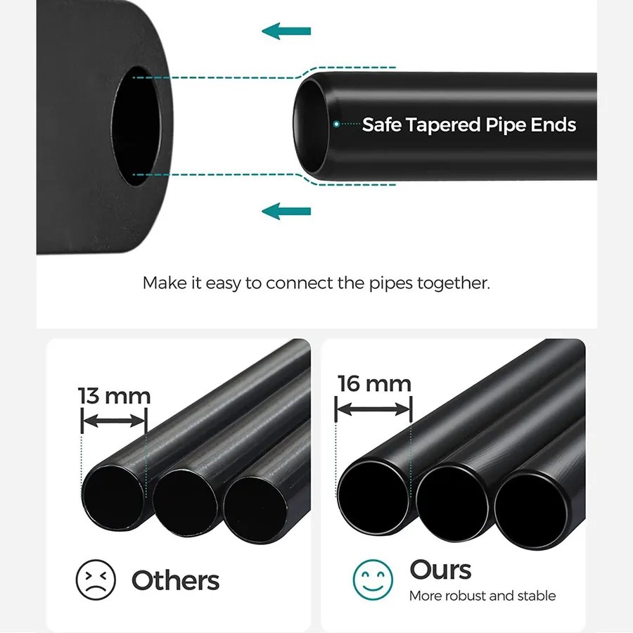 Ruhaszekrény, hordozható szekrény, ruhatartó, 138 x 43 x 182 cm, fekete