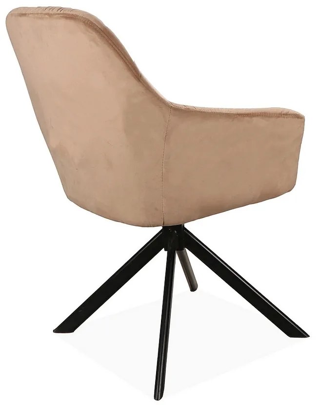 Astoria II Velvet étkező szék, bézs
