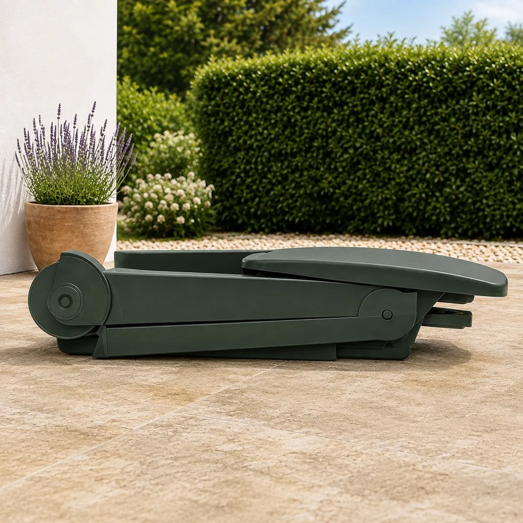 ZIRCONE kerti nyugágy, 72×195×101 cm, sötétzöld I.P.A.E-Progarden