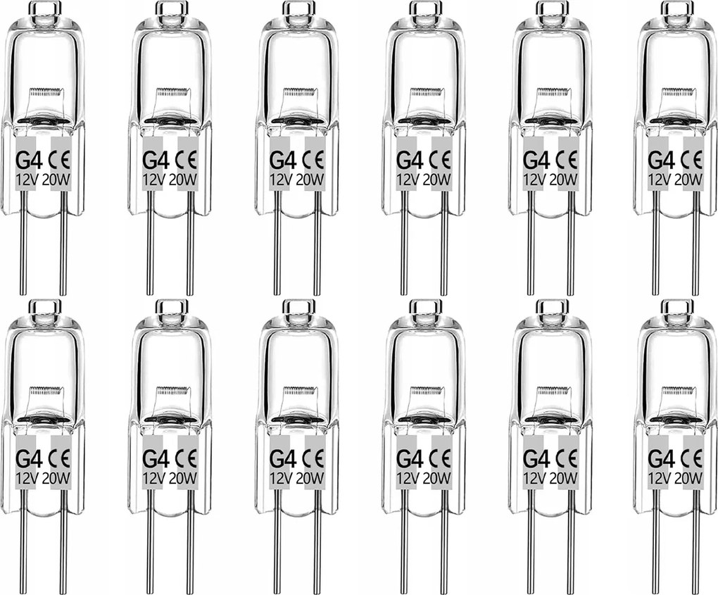 12db Halogén izzó stift G4 20w 12V halogén Izzó Kapszula .