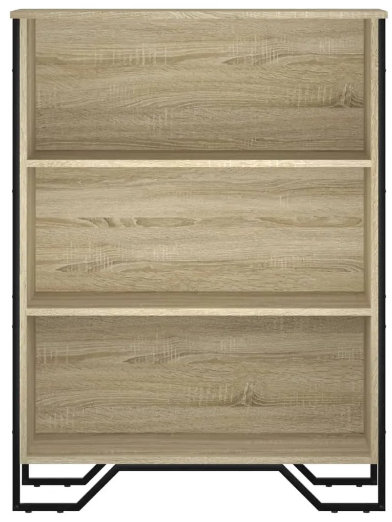 sonoma tölgy szerelt fa könyvespolc 80 x 31 x 106 cm