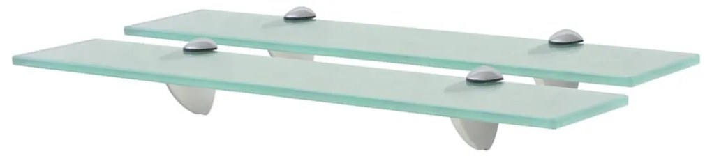 2 db lebegő üvegpolc 50 x 10 cm 8 mm