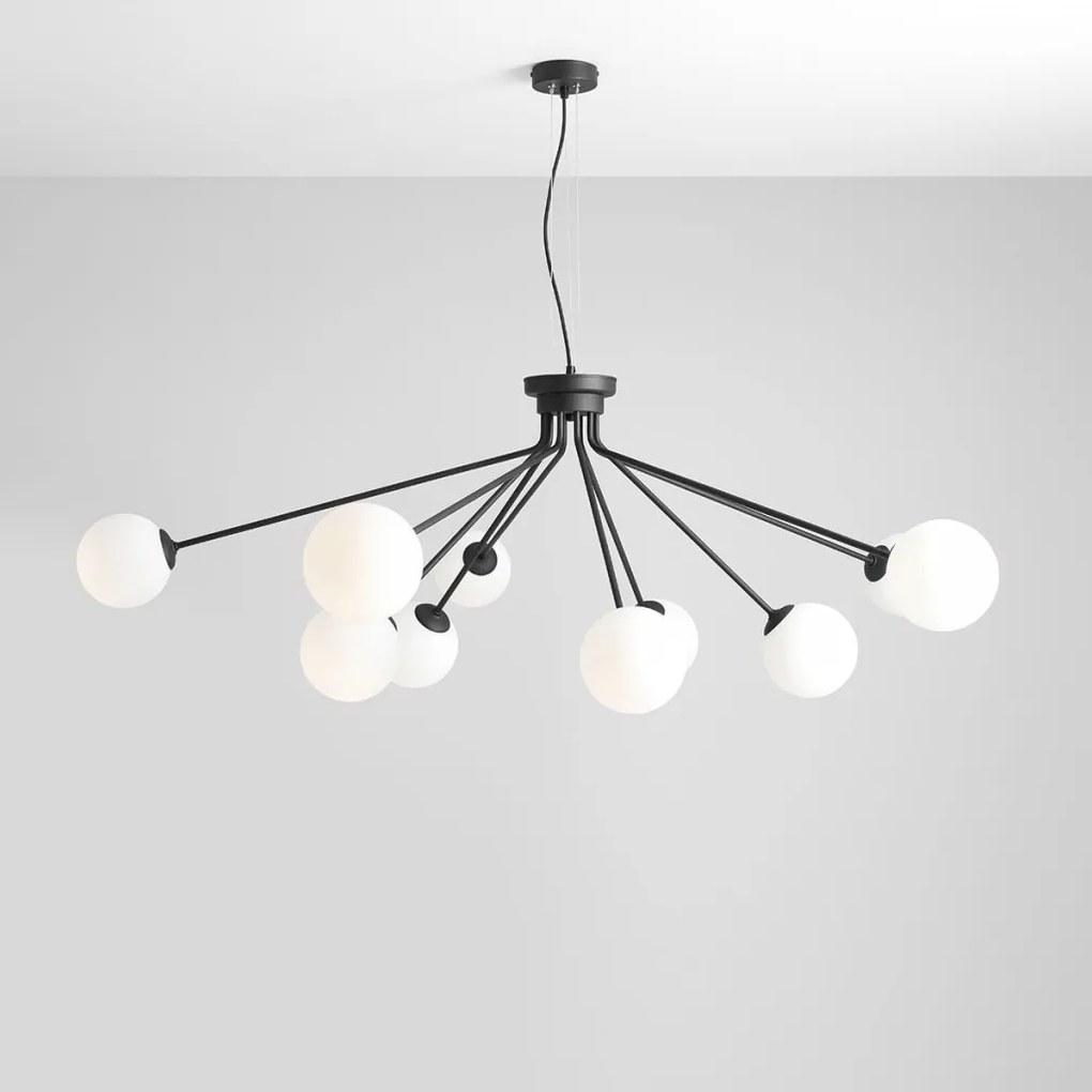 ALDEX 1082M1 HOLM Többágú Függesztett Lámpa Fehér, Fekete E14 IP20