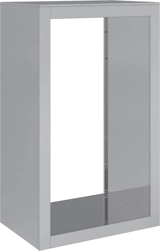 vidaXL horganyzott acél tűzifatároló 60 x 40 x 100 cm