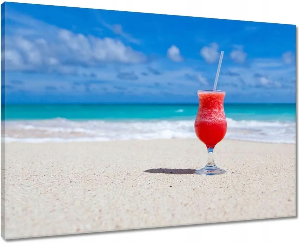 Vászonkép 70x50 Ital a tengerparton