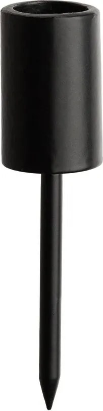 ADVENT koszorúba szúrható gyertyatartó, fekete 12cm, 4 db-os készlet