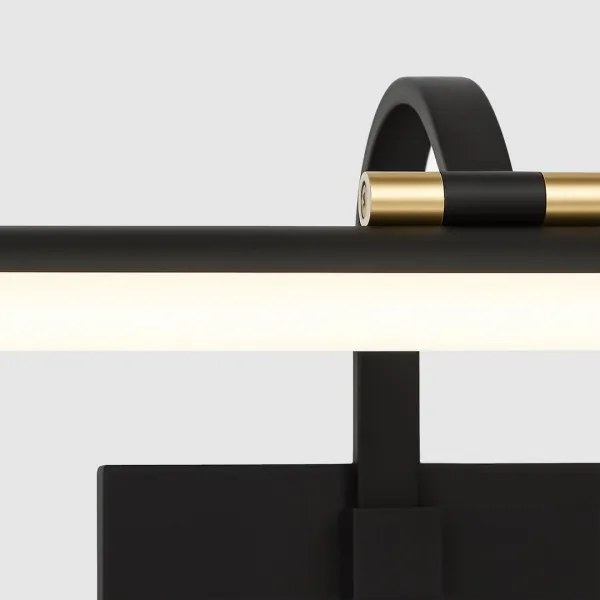 LED VINCI fürdőszobai tükörvilágítás 15W/230V, 60 cm, IP44, fekete