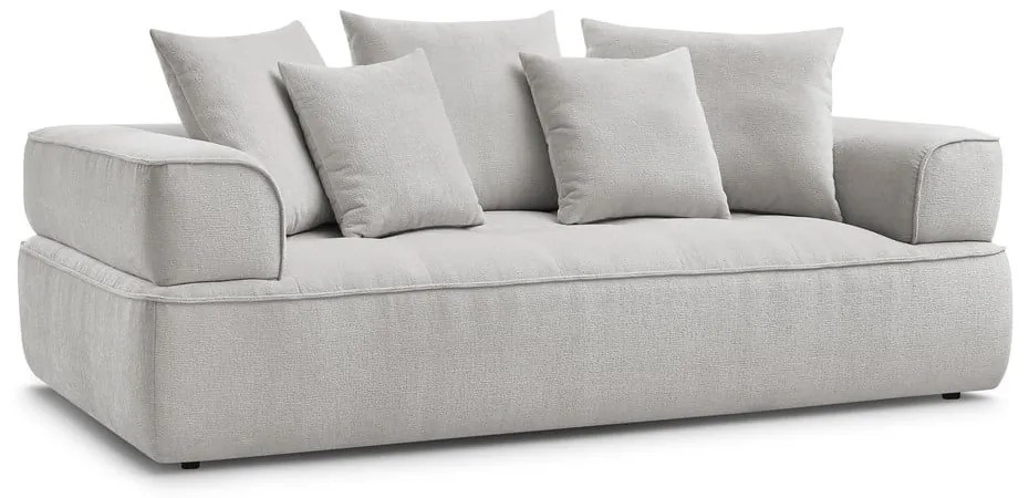 Világosszürke zsenília kanapé 237 cm Whesley – Bobochic Paris