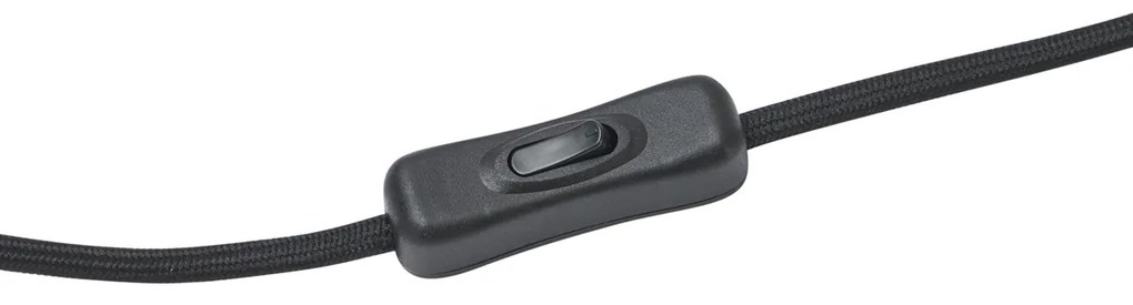 Modern fekete asztali lámpa 13 cm - Cylinder