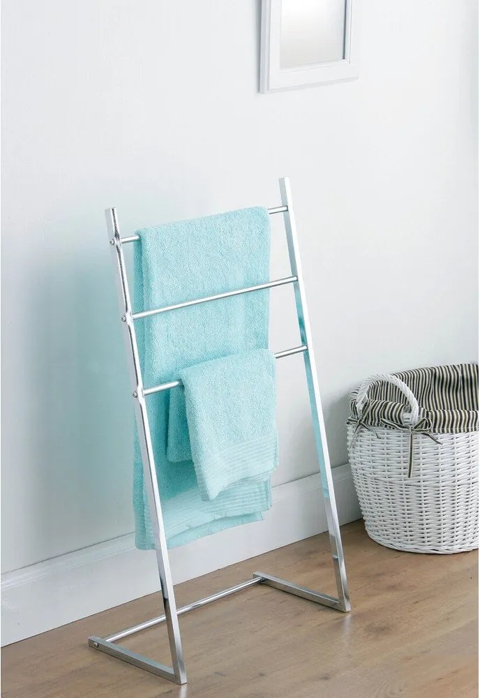 Ezüstszínű fém törölközőtartó állvány Dara – Premier Housewares