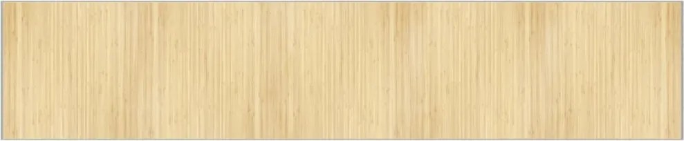 vidaXL négyszögletű világos természetes bambusz szőnyeg 100 x 1000 cm