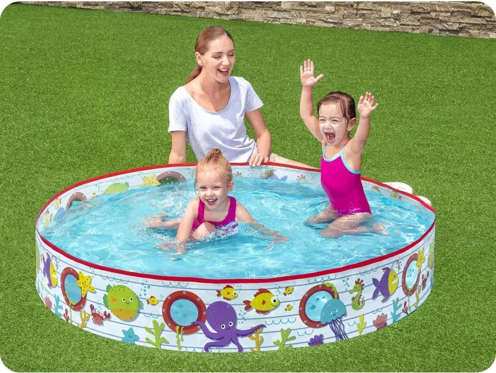 Basen rozporowy dla dzieci rybki 152 x 25 cm Bestway 55029