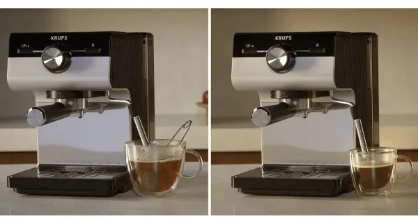 Krups - Karos kávéfőző két csészéhez AUTHENTIC 1450W/230V szürke