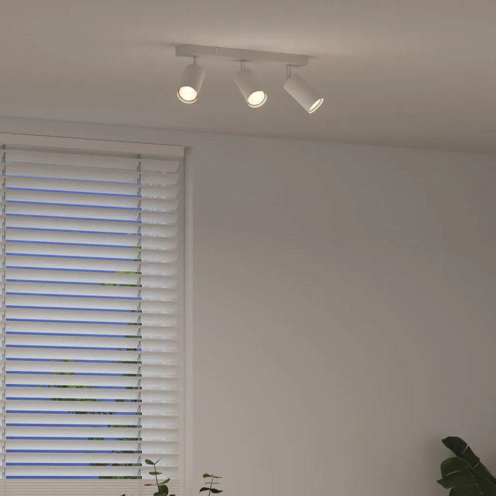 mennyezeti reflektor 3 irányban állítható fehér GU10