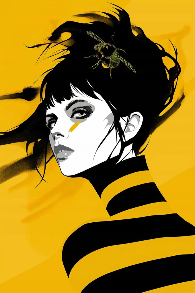 Poszter 30x45cm Sárga kecses